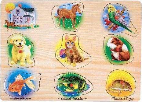 Melissa & Doug Puzzle sonore des animaux Puzzles bébé