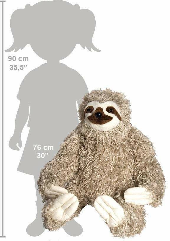 Wild Republic Cuddlekins Jumbo Sloth 76 cm Peluches