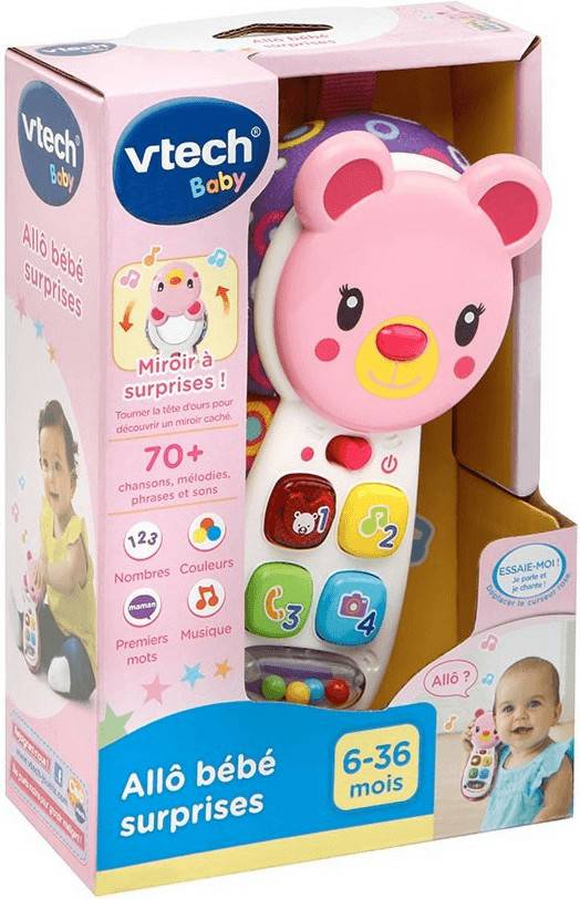 Vtech Allô bébé surprisesrose Téléphones bébé