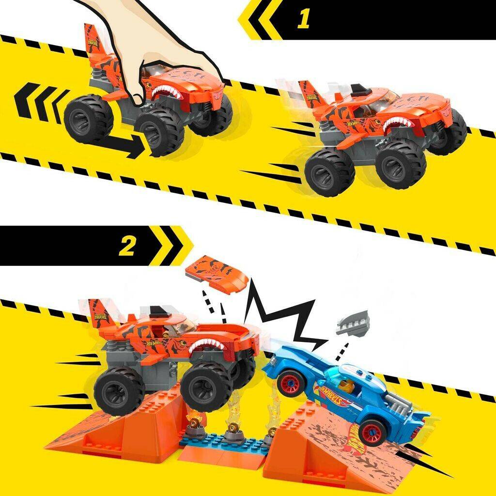 Jouets de transport & travaux Hot Wheels Monster Trucks - Le Requin Tigre ( HKF88 )