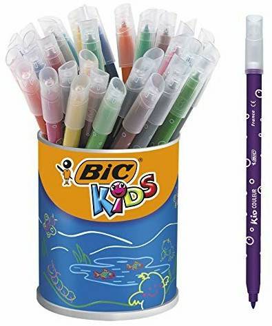 BIC Kids Kid Couleur (36 feutres - pot) Crayons et feutres pour enfant