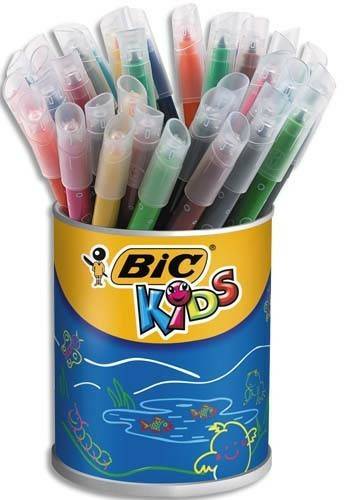 BIC Kids Kid Couleur (36 feutres - pot) Crayons et feutres pour enfant